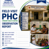 PHC field visit observation report format for GNM nursing students