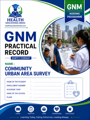 Community and urban survey format for GNM nursing students