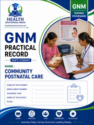 Community postnatal care format for GNM nursing students