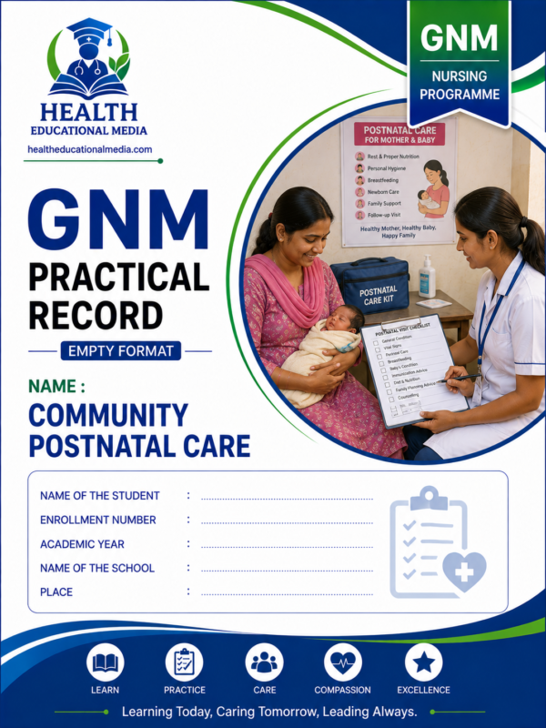 Community postnatal care format for GNM nursing students