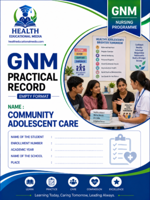 Community adolescent care format for GNM nursing students