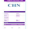 Sample community adolescent care front page for GNM nursing students