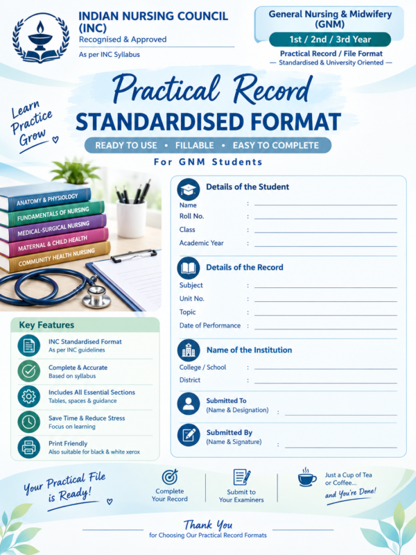 GNM Nursing Students – Study Materials and Educational Resources