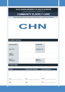 Community Elderly Care Format