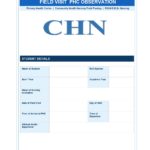 Field Visit PHC Format PDF, 17 pages, for B.Sc Nursing and Post Basic B.Sc Nursing students.