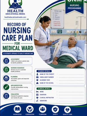 Home 4 Nursing care plan medical ward format for GNM nursing students