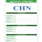 Health Talk (Rural Community) Format PDF, 5 pages, for B.Sc Nursing and Post Basic B.Sc Nursing students.