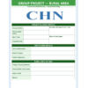 Sample group project rural area front page for GNM nursing students