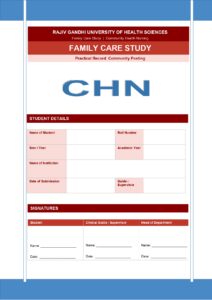 Family Care Study Format
