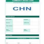 Community Infant Care Format PDF, 13 pages, for B.Sc Nursing and Post Basic B.Sc Nursing students.