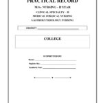 Gastroenterology Nursing Practical Record PDF for M.Sc. Nursing II Year