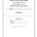 Medical Surgical Nursing Practical Record PDF for M.Sc. Nursing I Year
