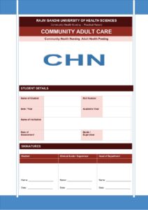 Community Adult Care Format