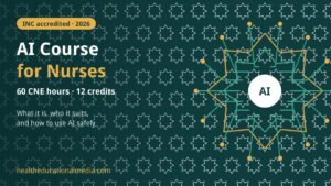AI course for nurses – INC accredited programme with 60 CNE hours