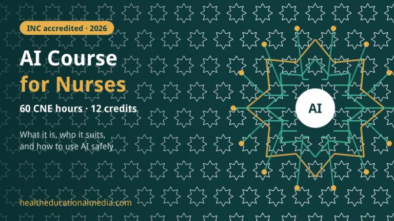 AI Course for Nurses: INC-Accredited Programme with 60 CNE Hours Explained