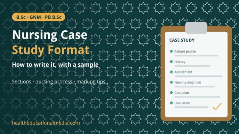 Nursing Case Study Format: How to Write One, with a Sample and Common Mistakes