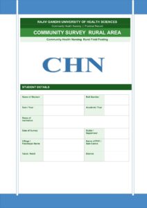 Community Survey Rural Area Format